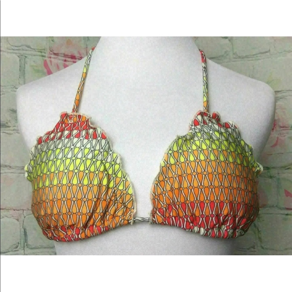Gota Colorful Triangle Bikini Top